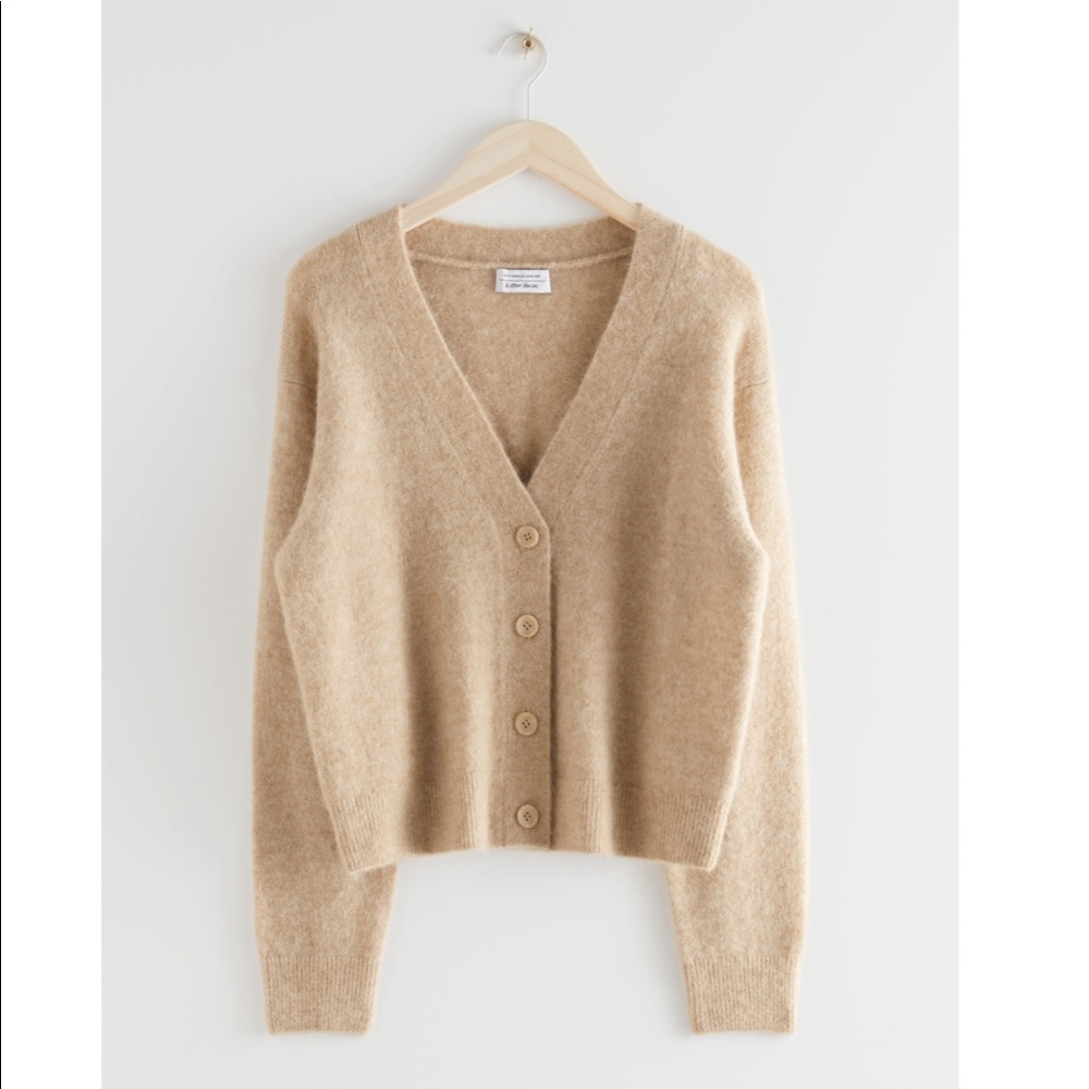 &Other Stories Relaxed Wool Knit Cardigan